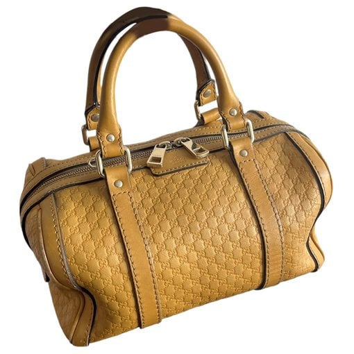 Joy leather bowling bag