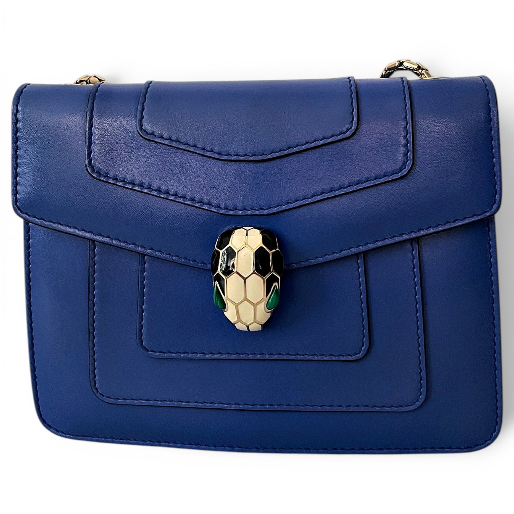 Serpenti leather crossbody bag