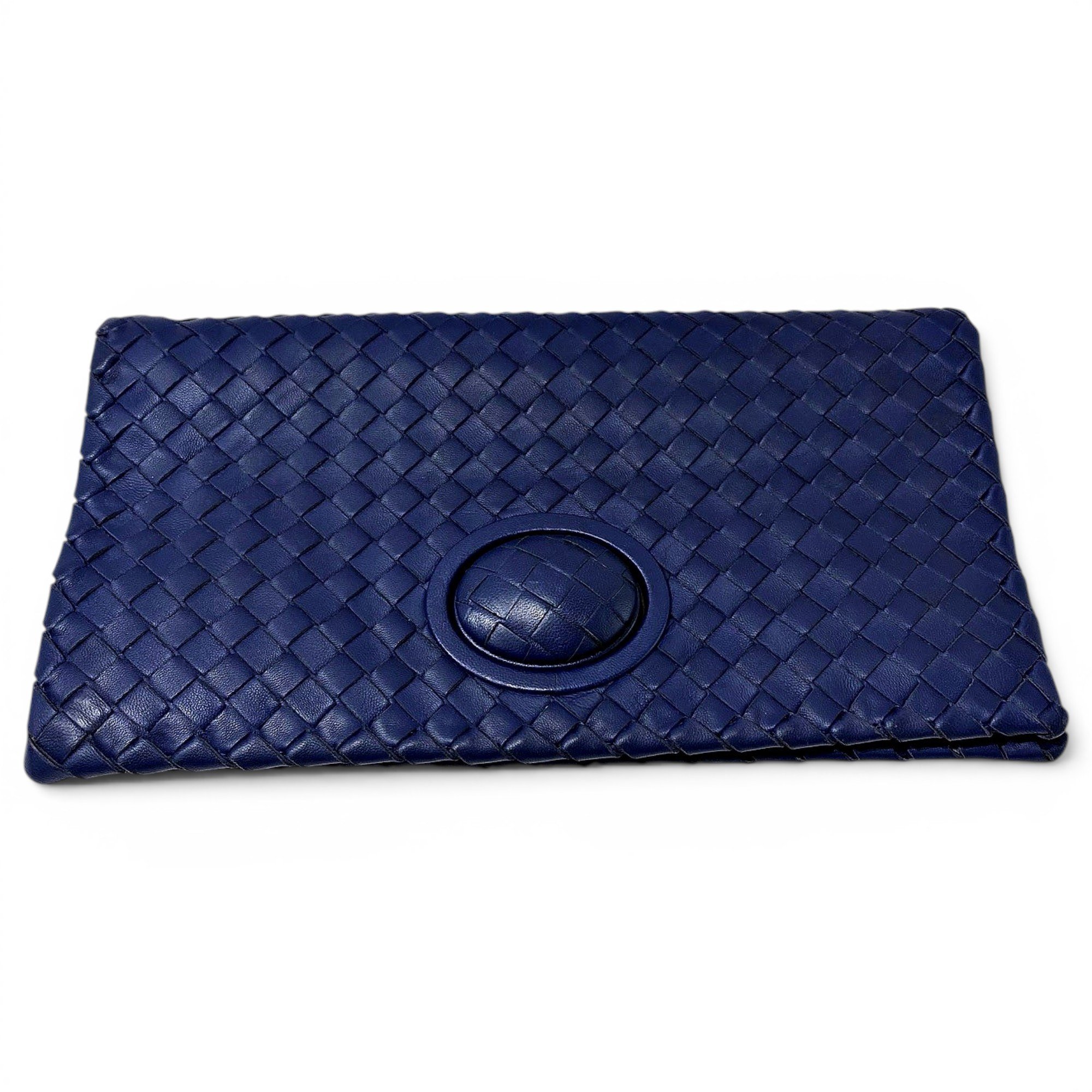 Leather clutch bag