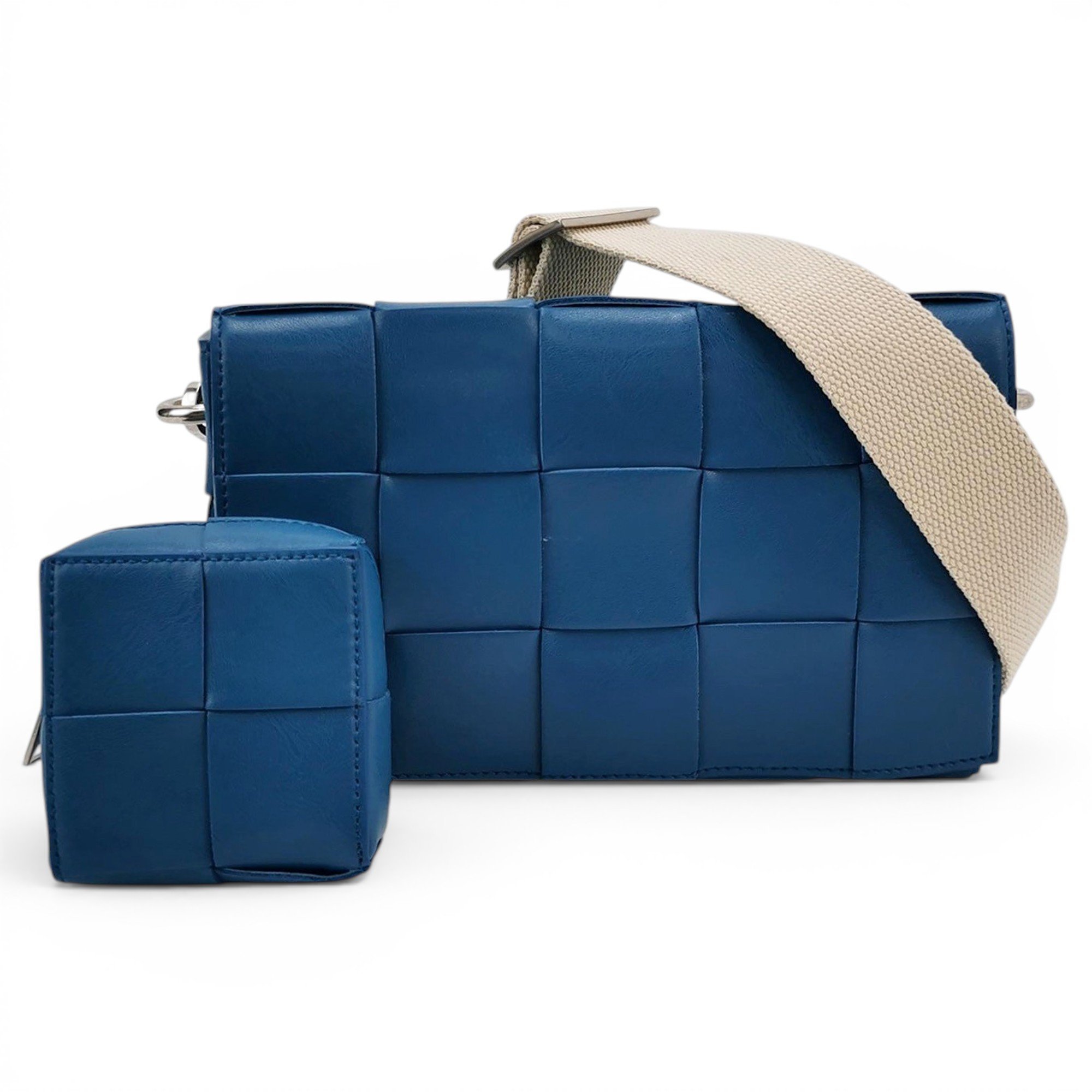 Cassette leather handbag