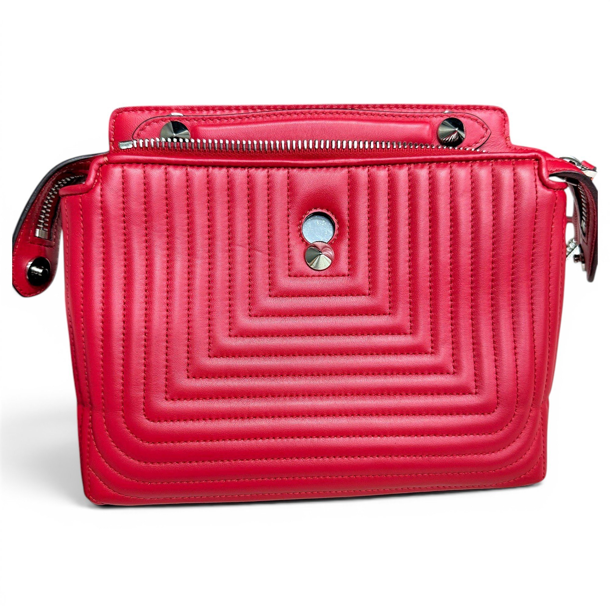 Dot Com leather crossbody bag