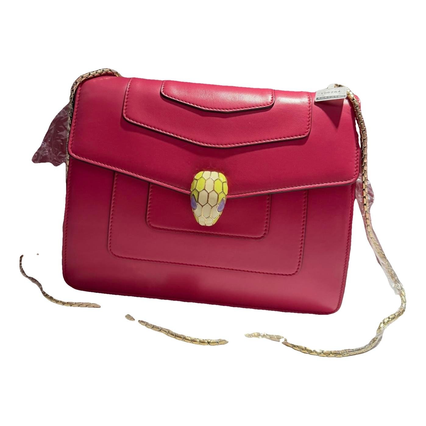 Serpenti leather handbag