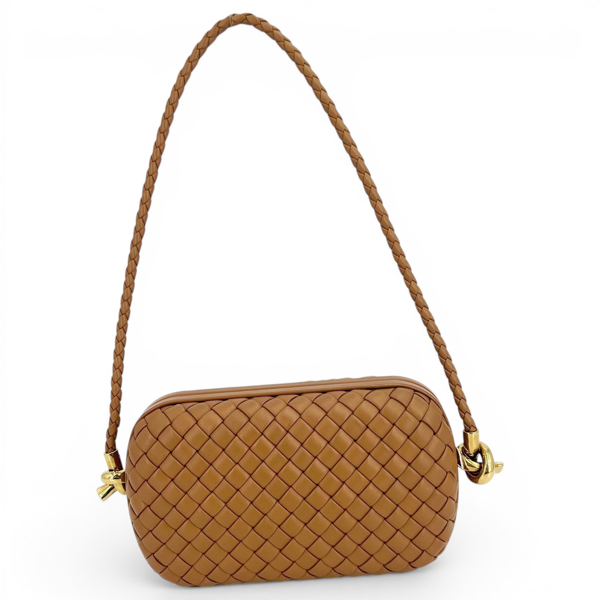 Knot leather handbag