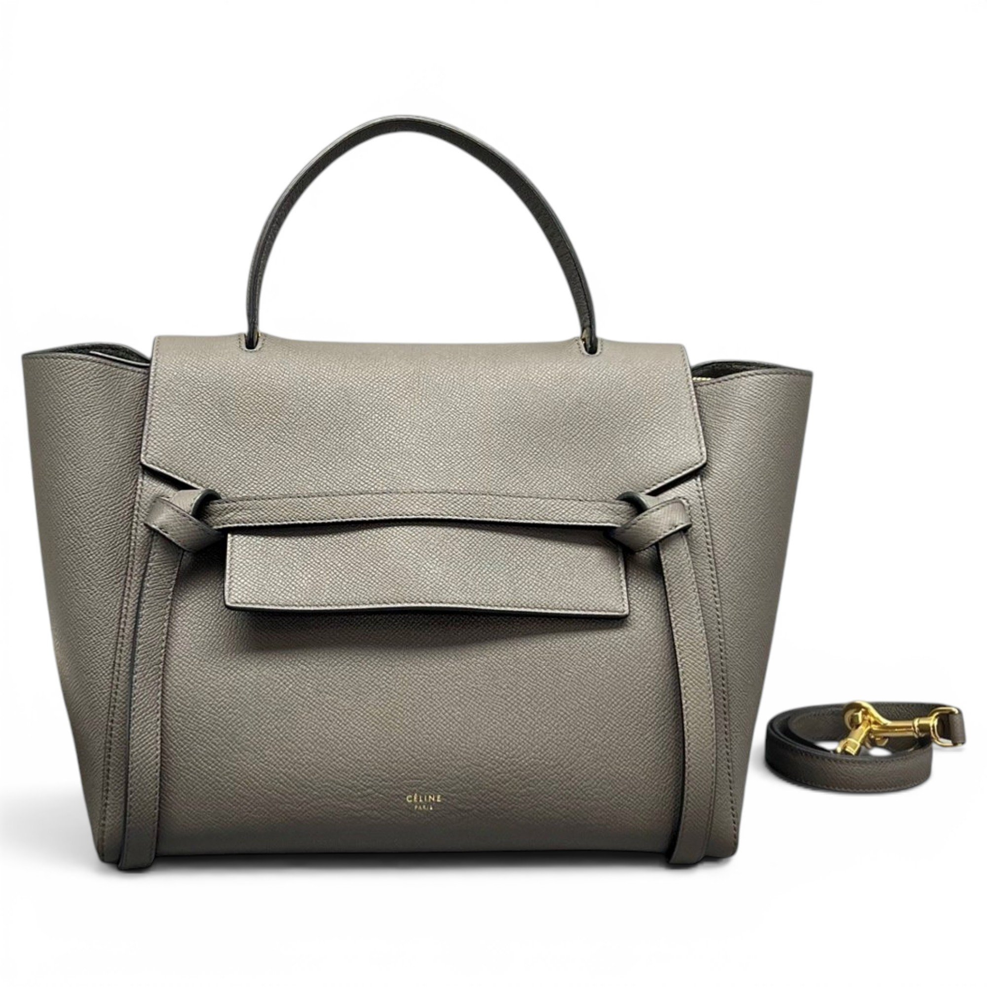 Belt leather handbag