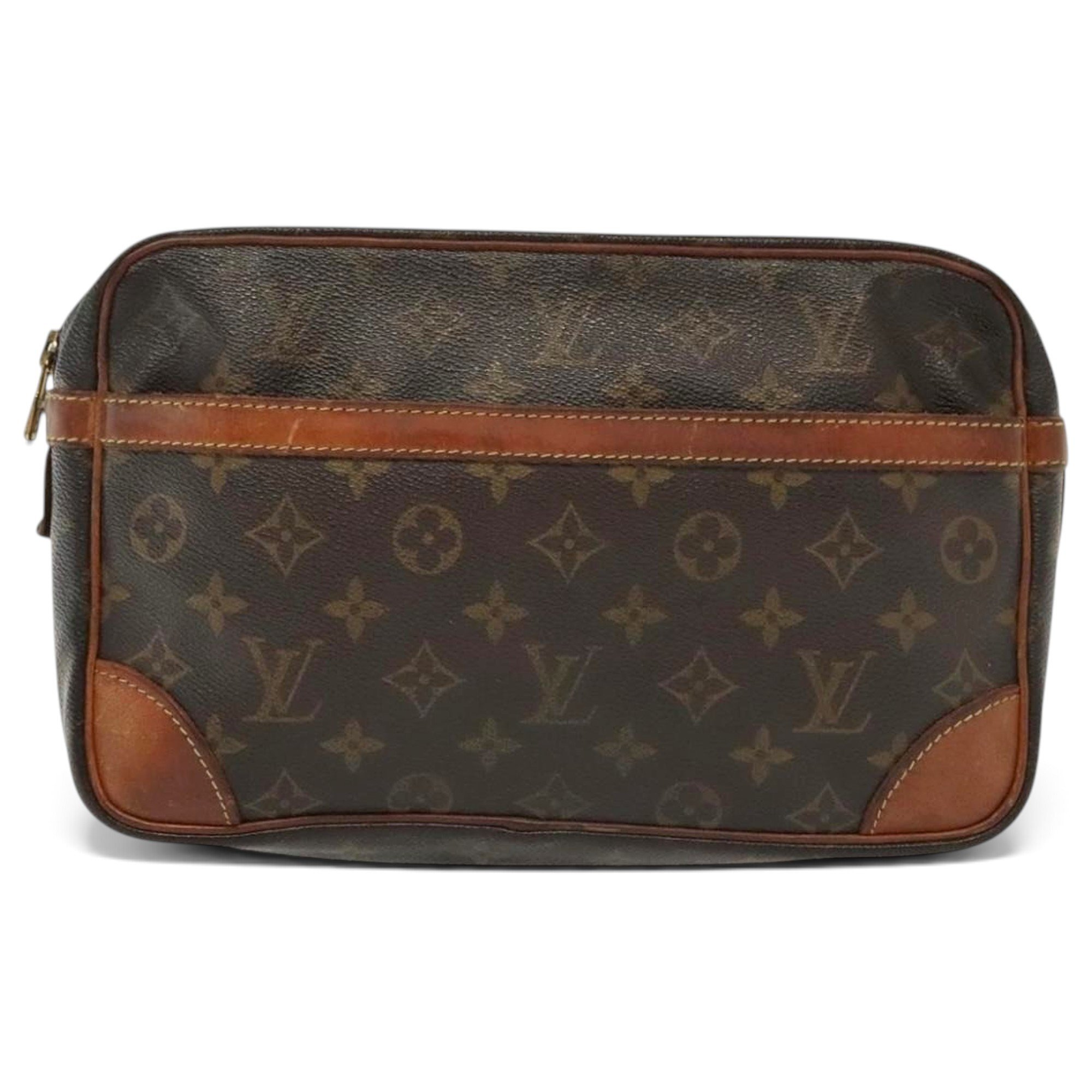Leather clutch bag