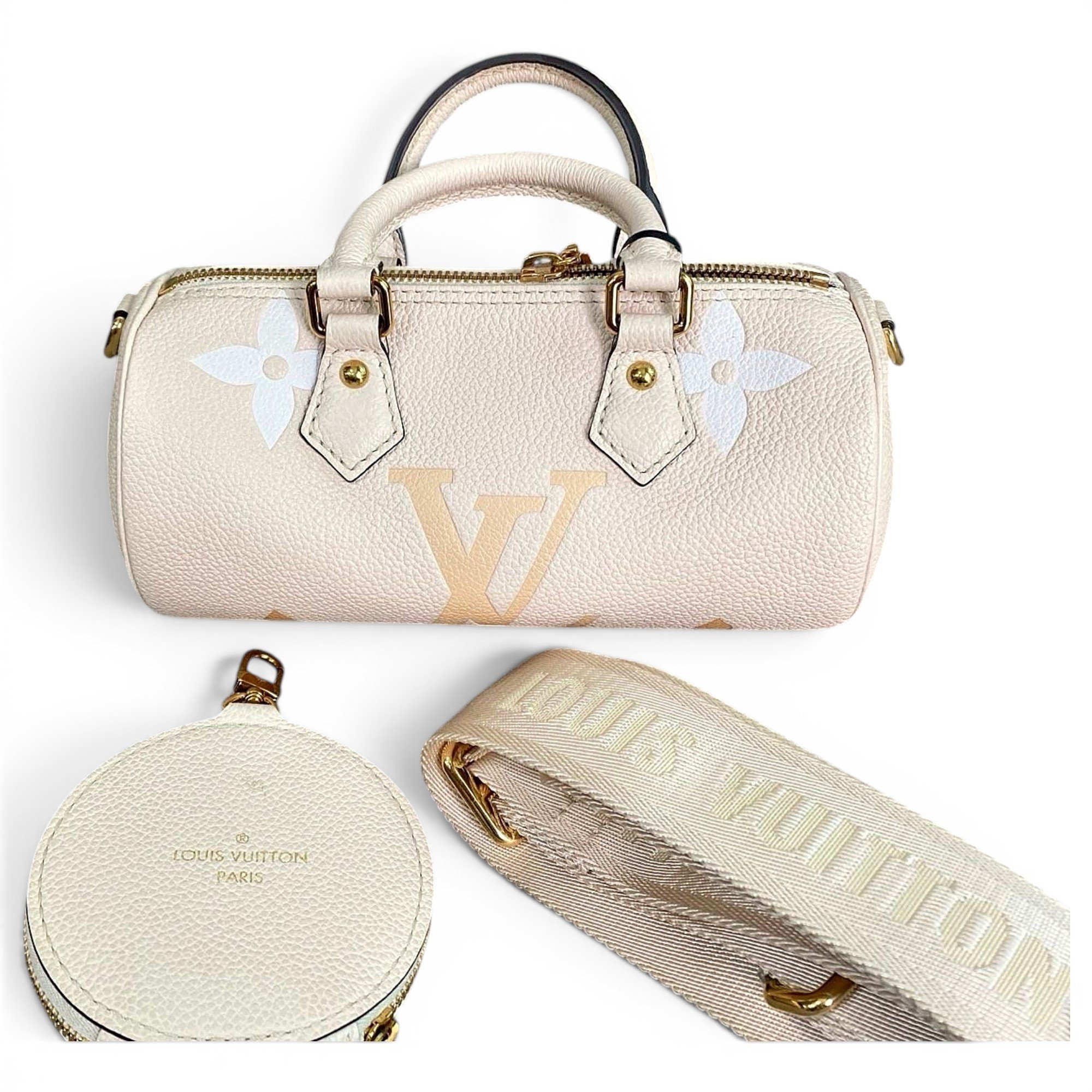Papillon BB leather handbag