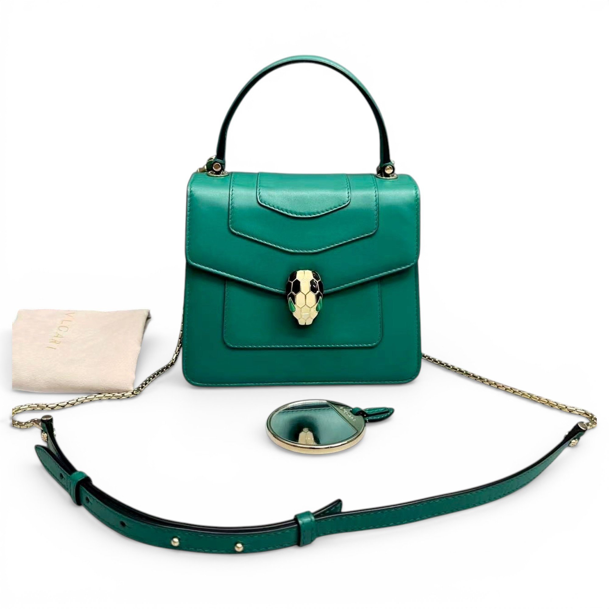 Bvlgari Serpenti leather bag