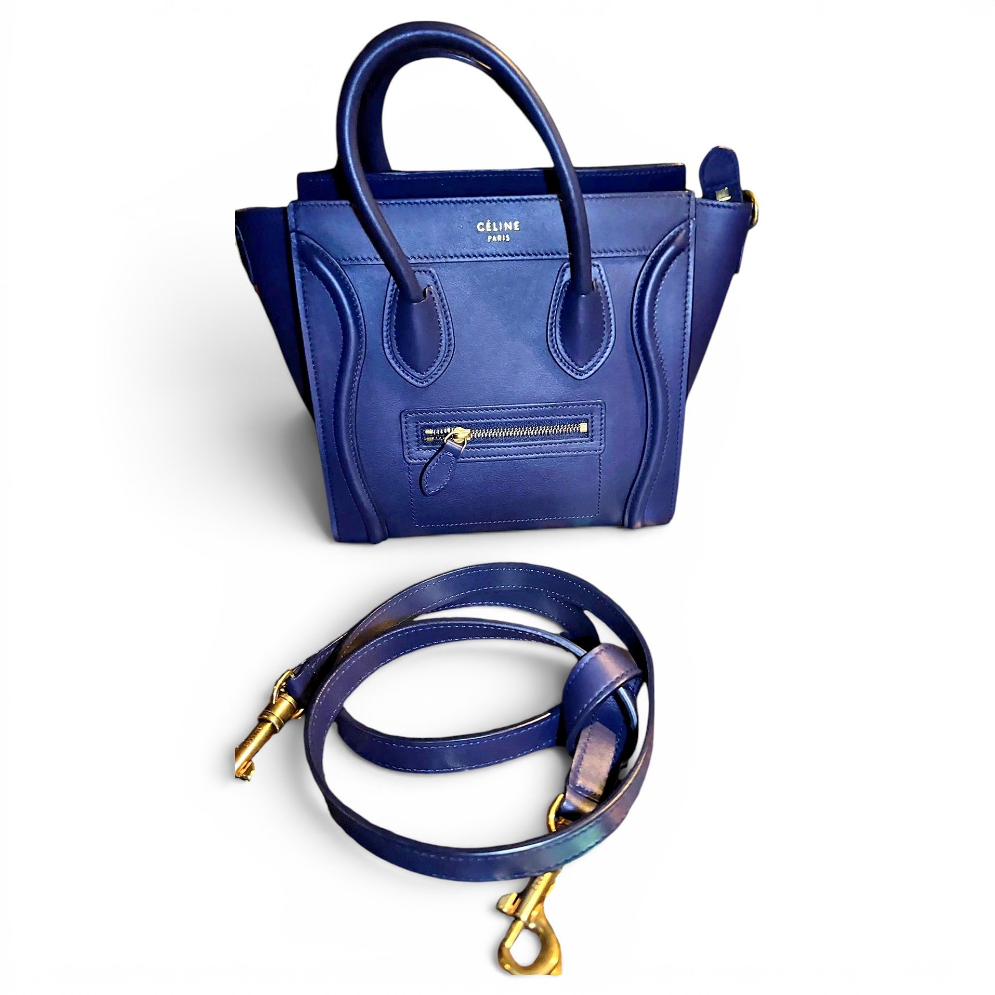Nano Luggage leather handbag