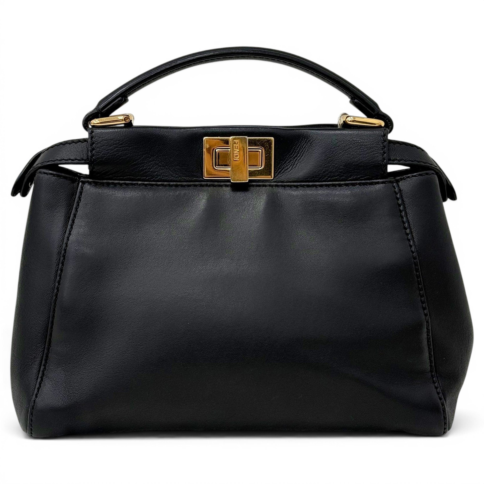 Peekaboo leather handbag