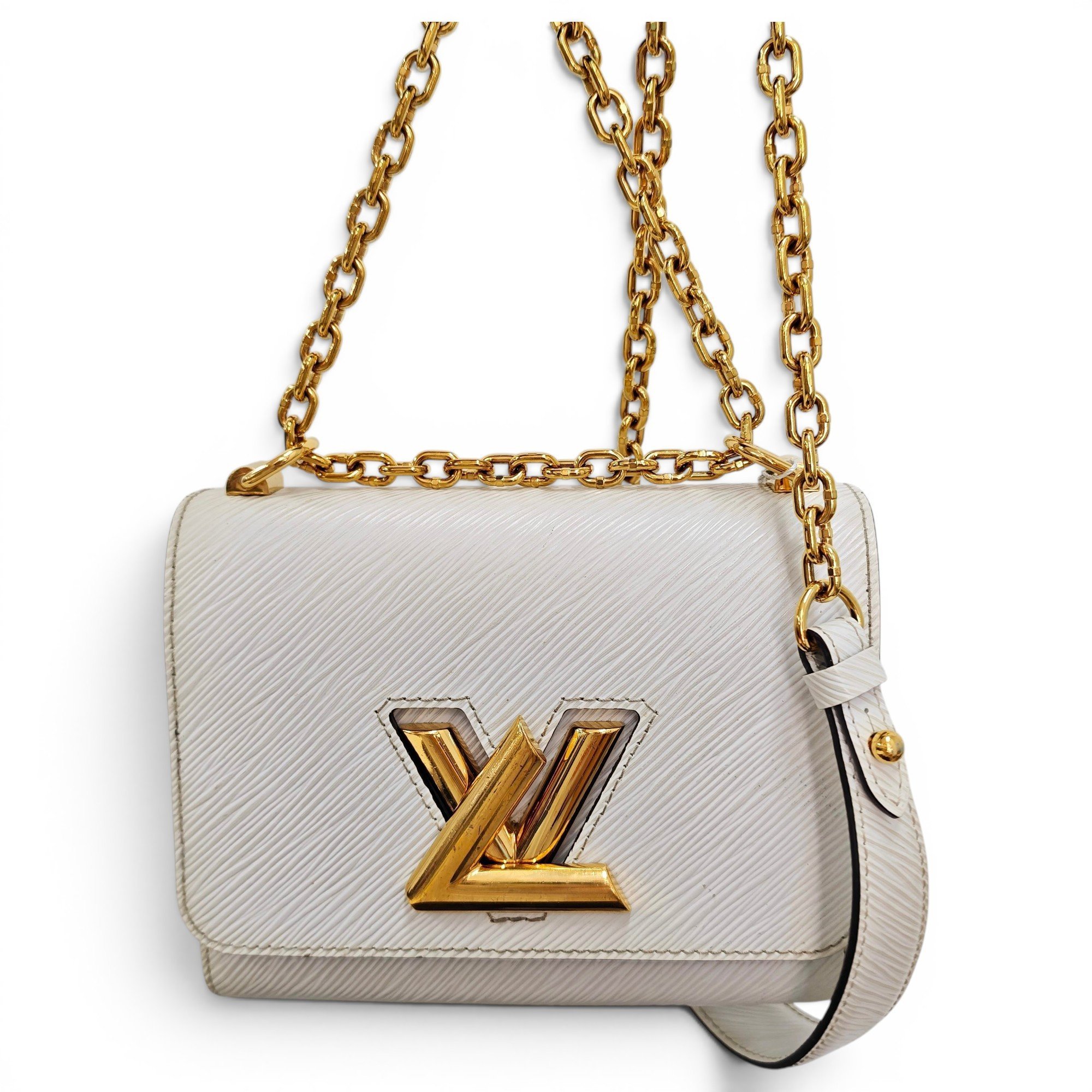 Twist leather handbag