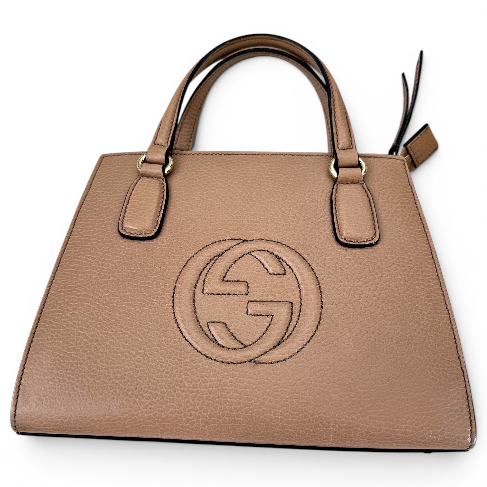Soho Top Handle leather handbag