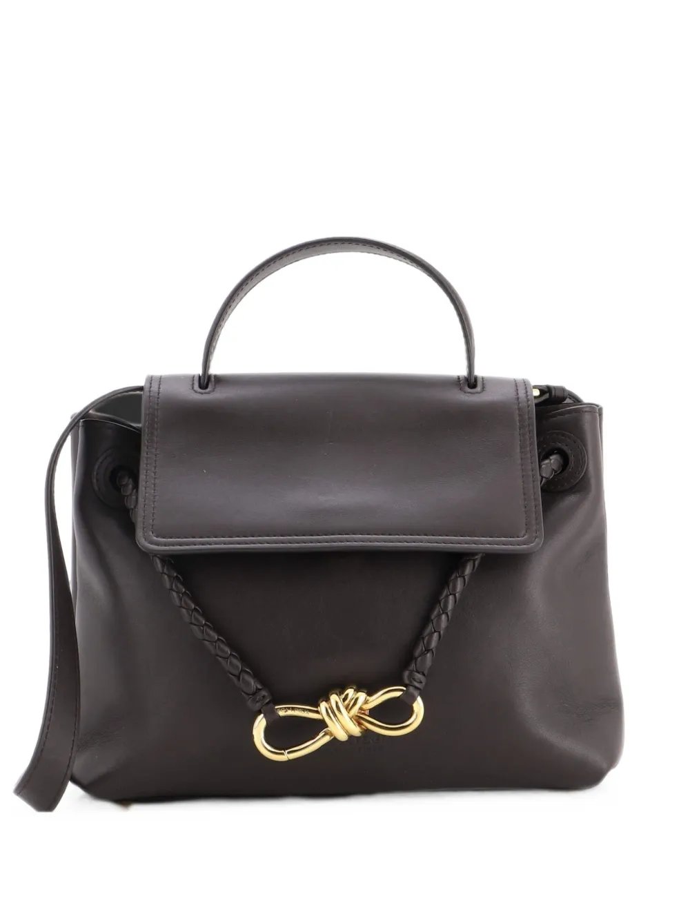Bottega Veneta Ciao Ciao Top Handle Bag Leather with Intrecciato Detail Small satchel