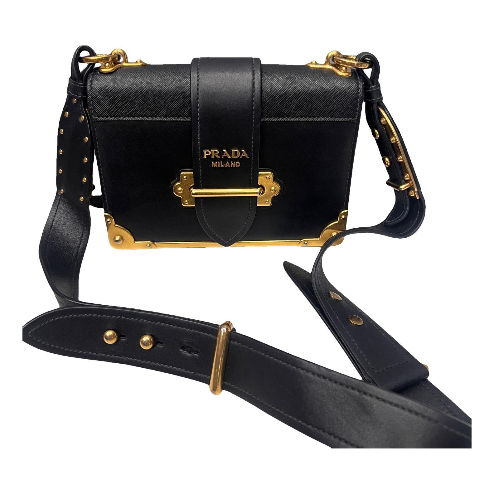 Cahier leather handbag