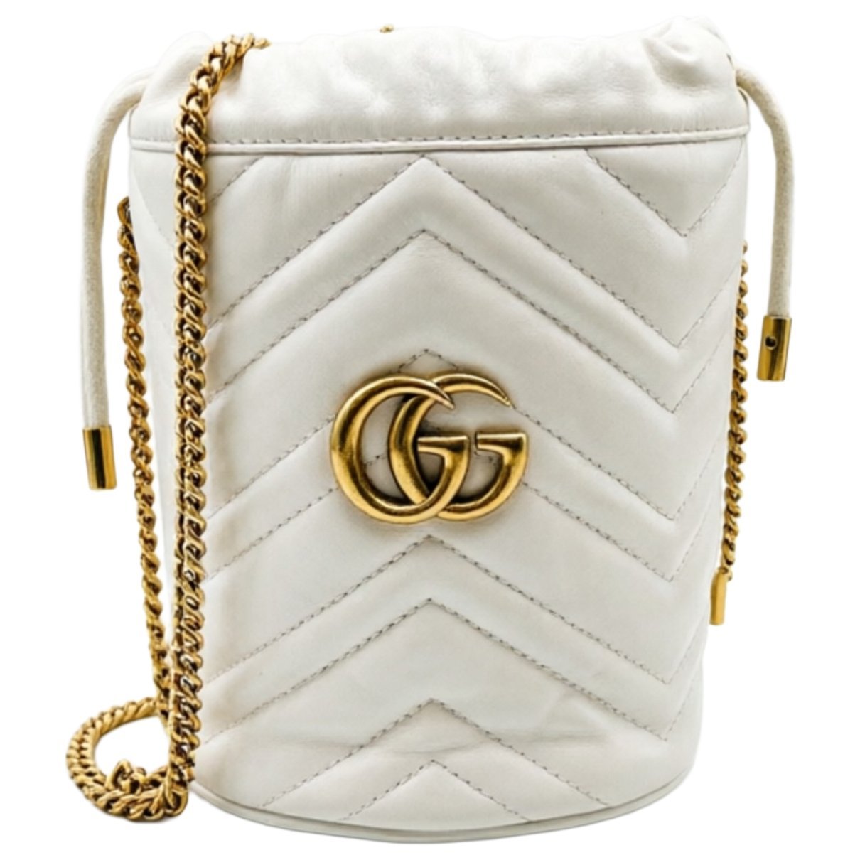 GG Marmont Chain Bucket leather handbag