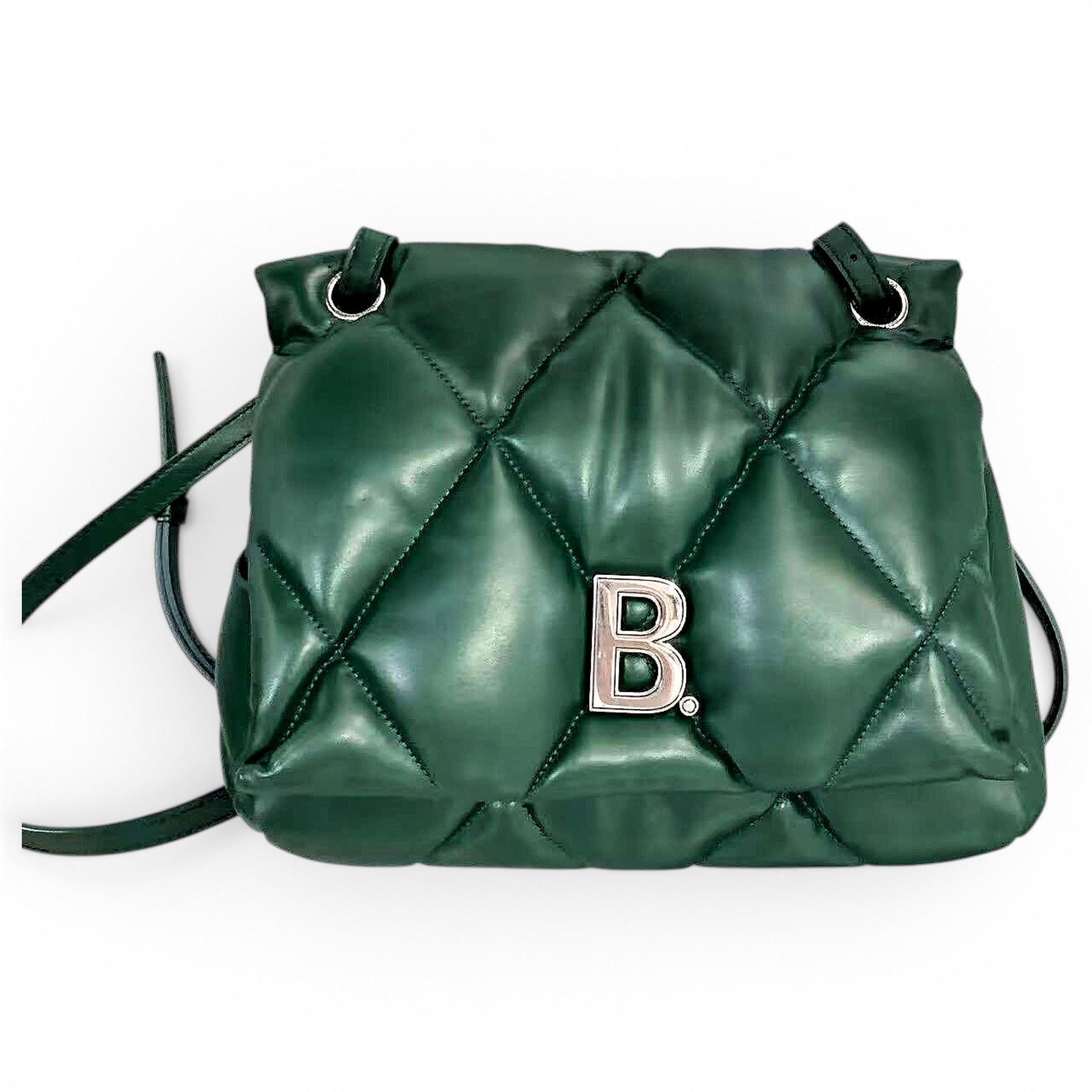 B leather handbag