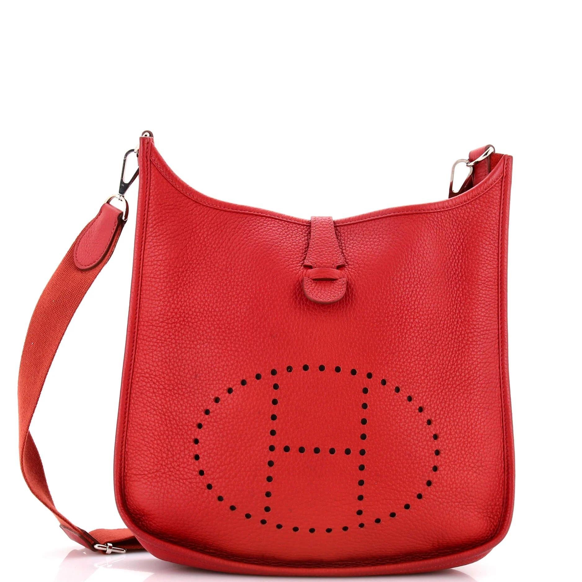 Hermes Evelyne leather crossbody bag