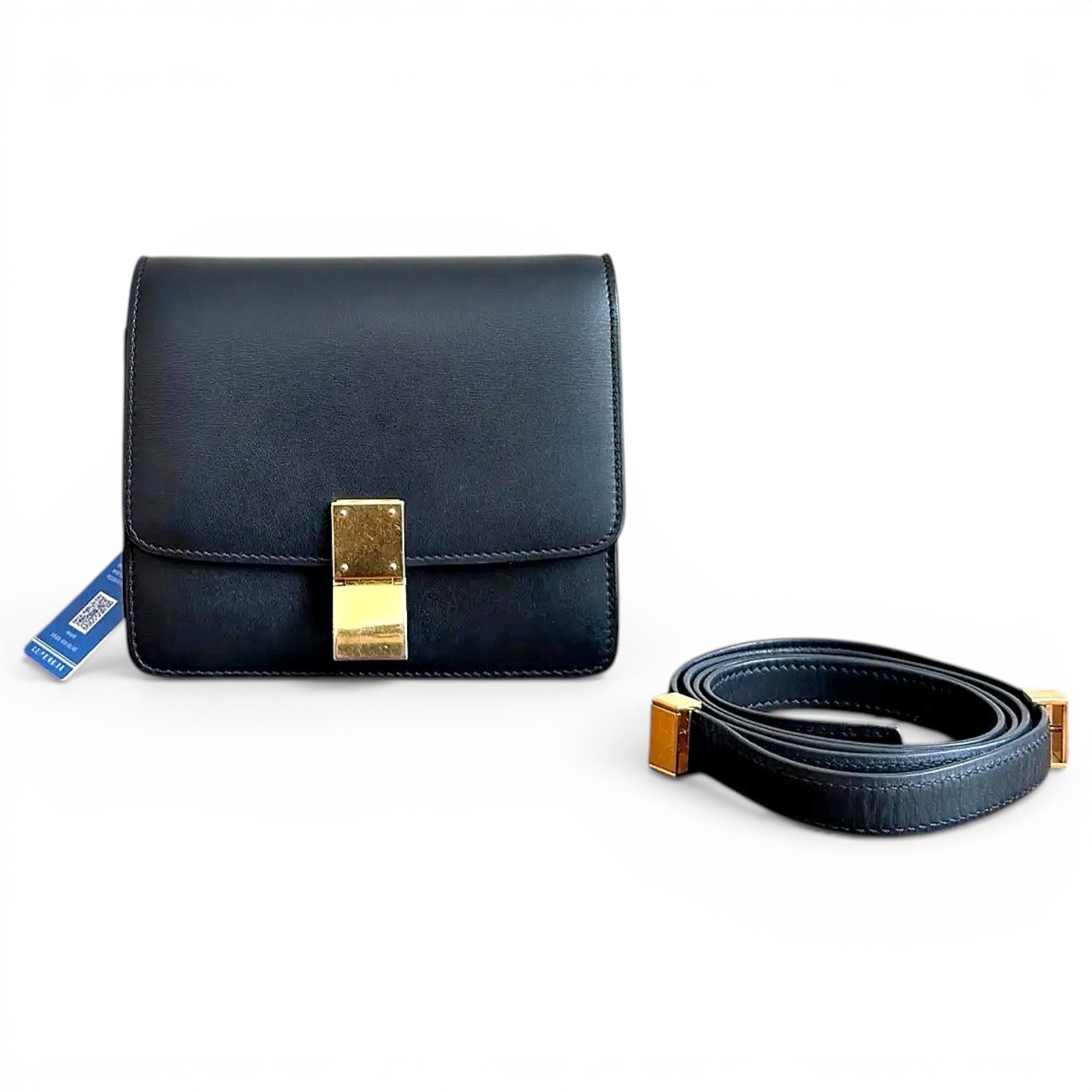 Classic leather crossbody bag