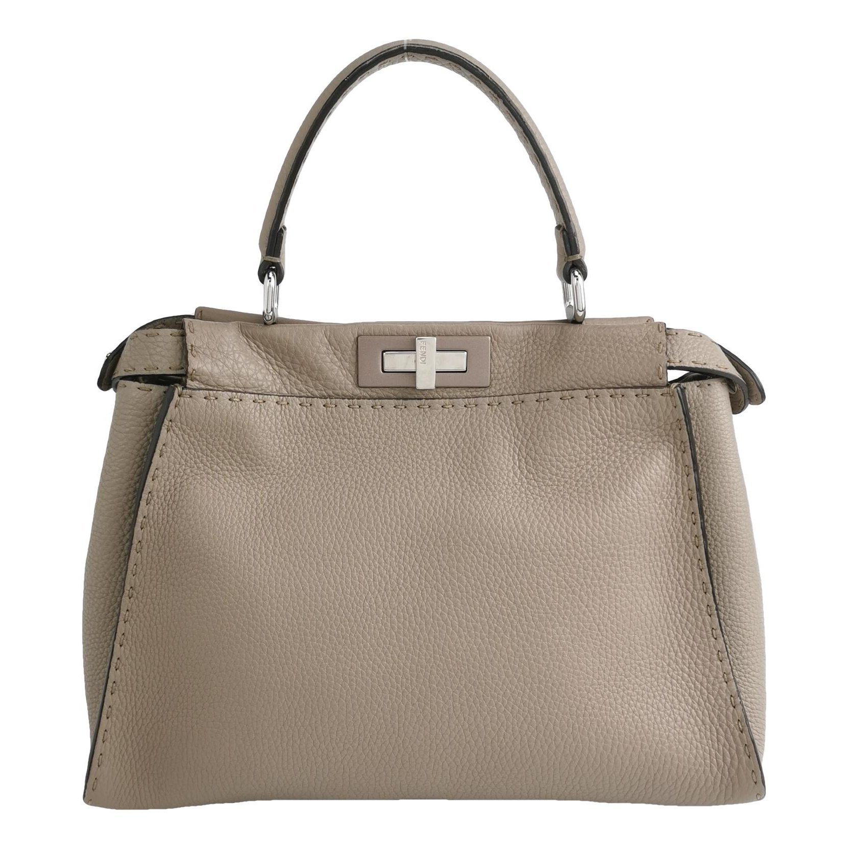 Peekaboo leather handbag