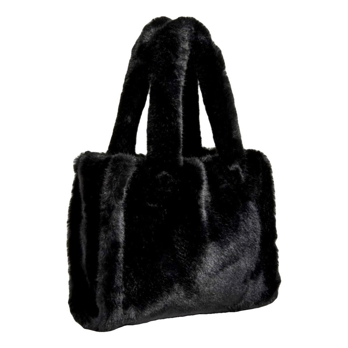 Faux fur handbag
