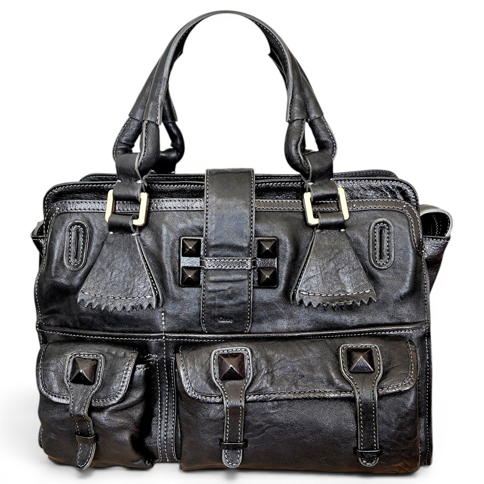 Leather handbag