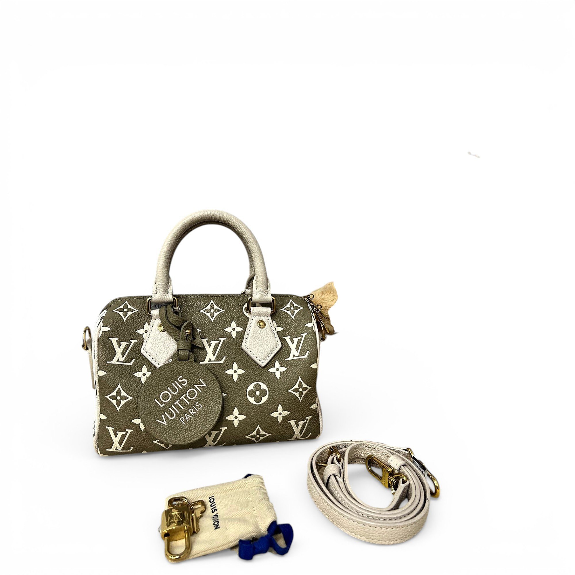 Louis Vuitton Nano Speedy / Mini HL leather handbag