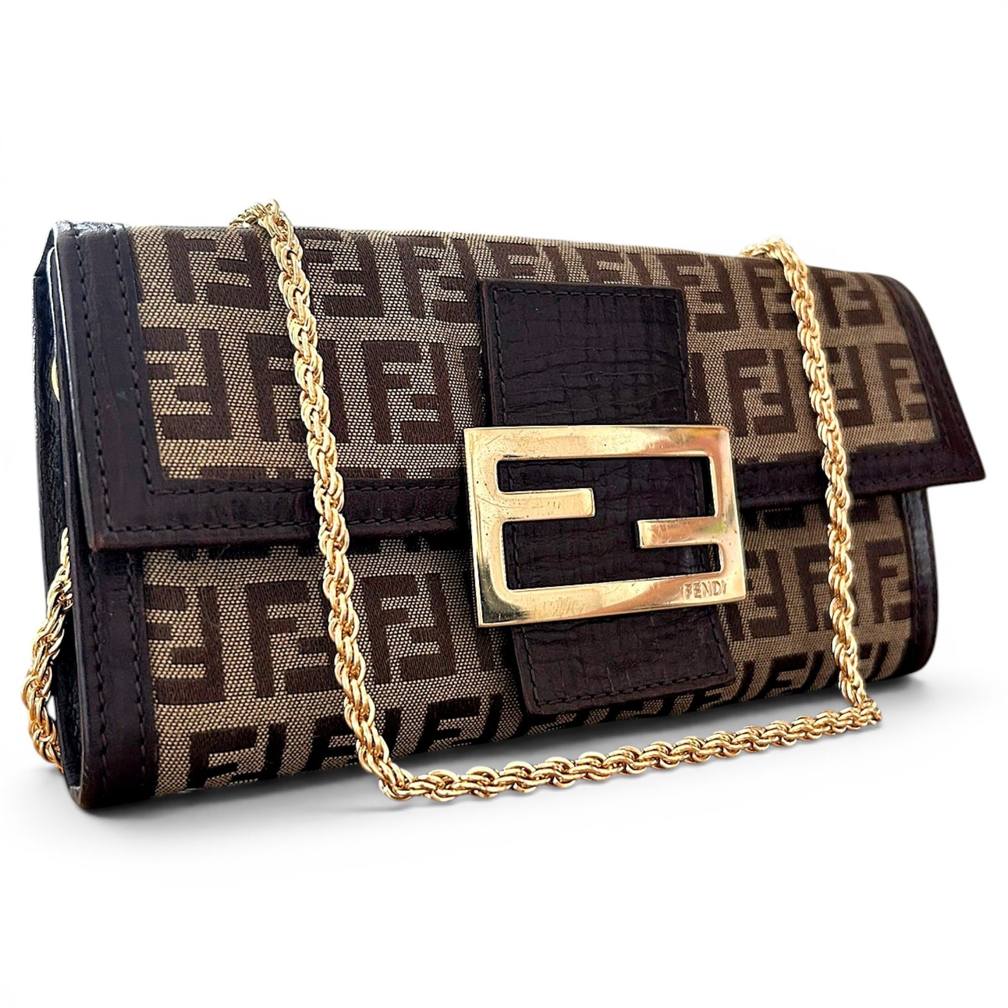 Fendi Baguette cloth crossbody bag