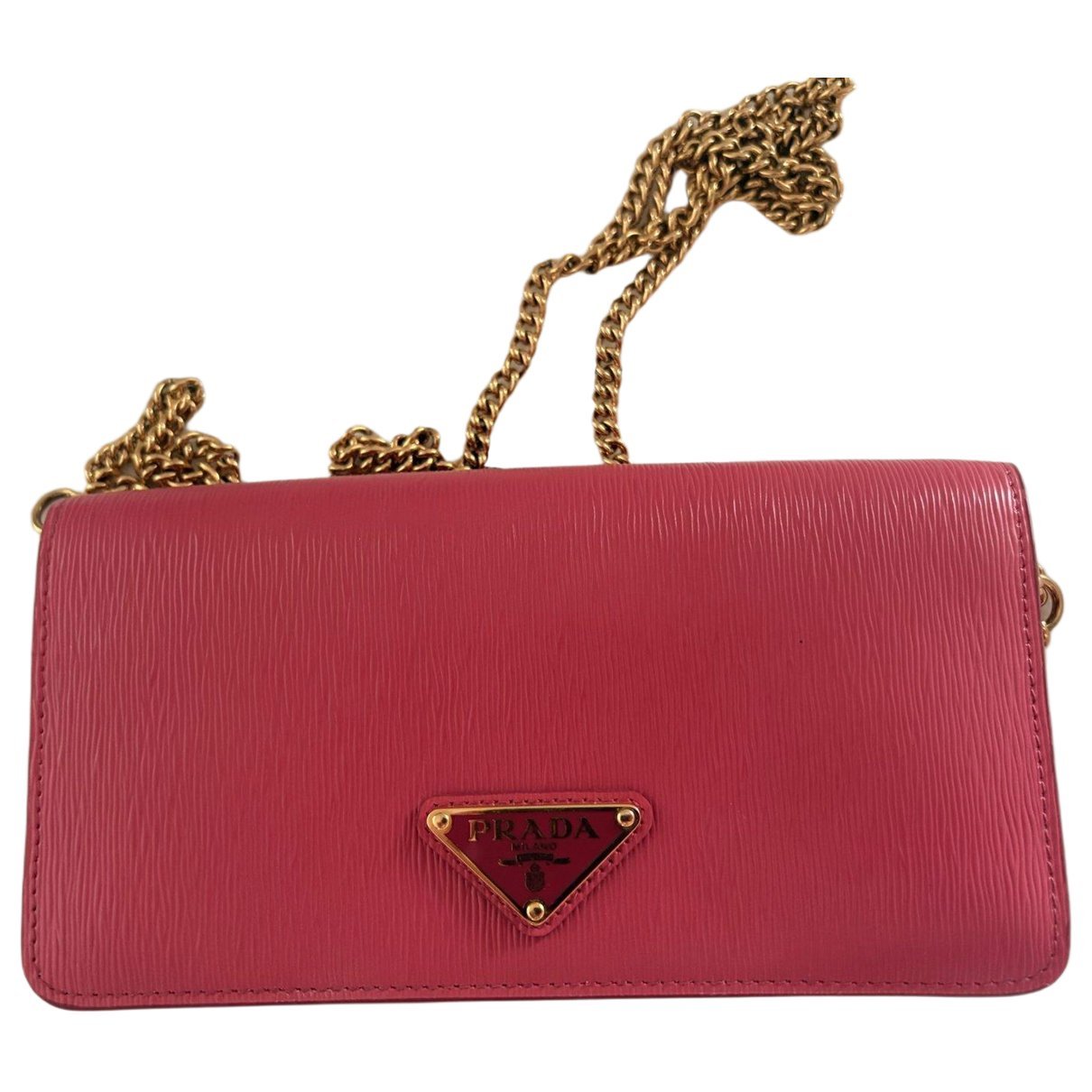 Leather clutch bag
