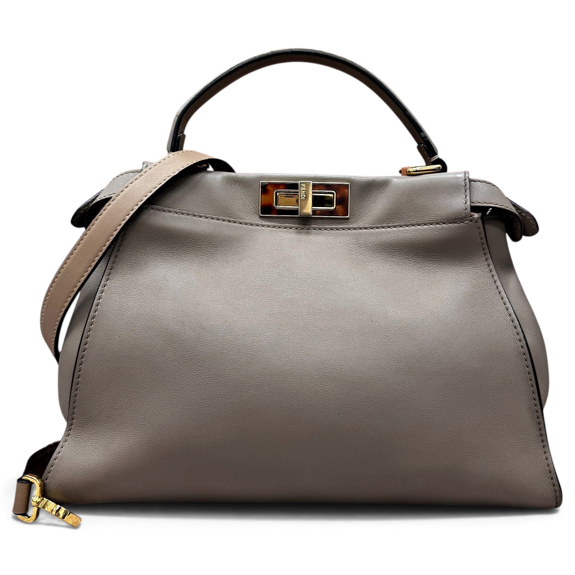 Peekaboo leather handbag