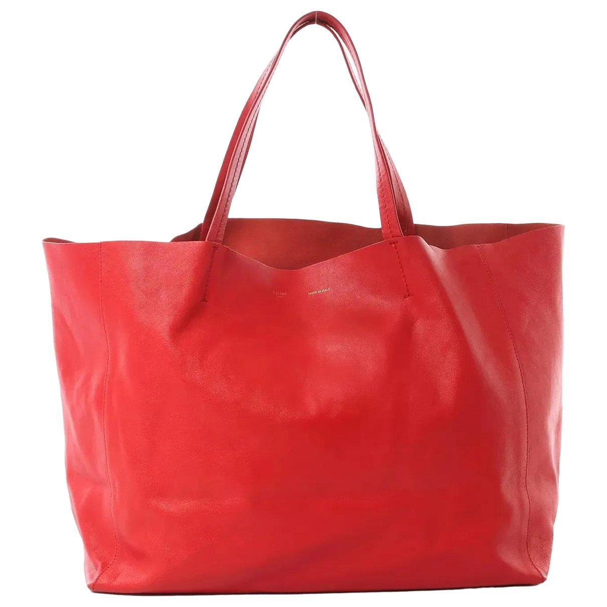 Cabas leather handbag