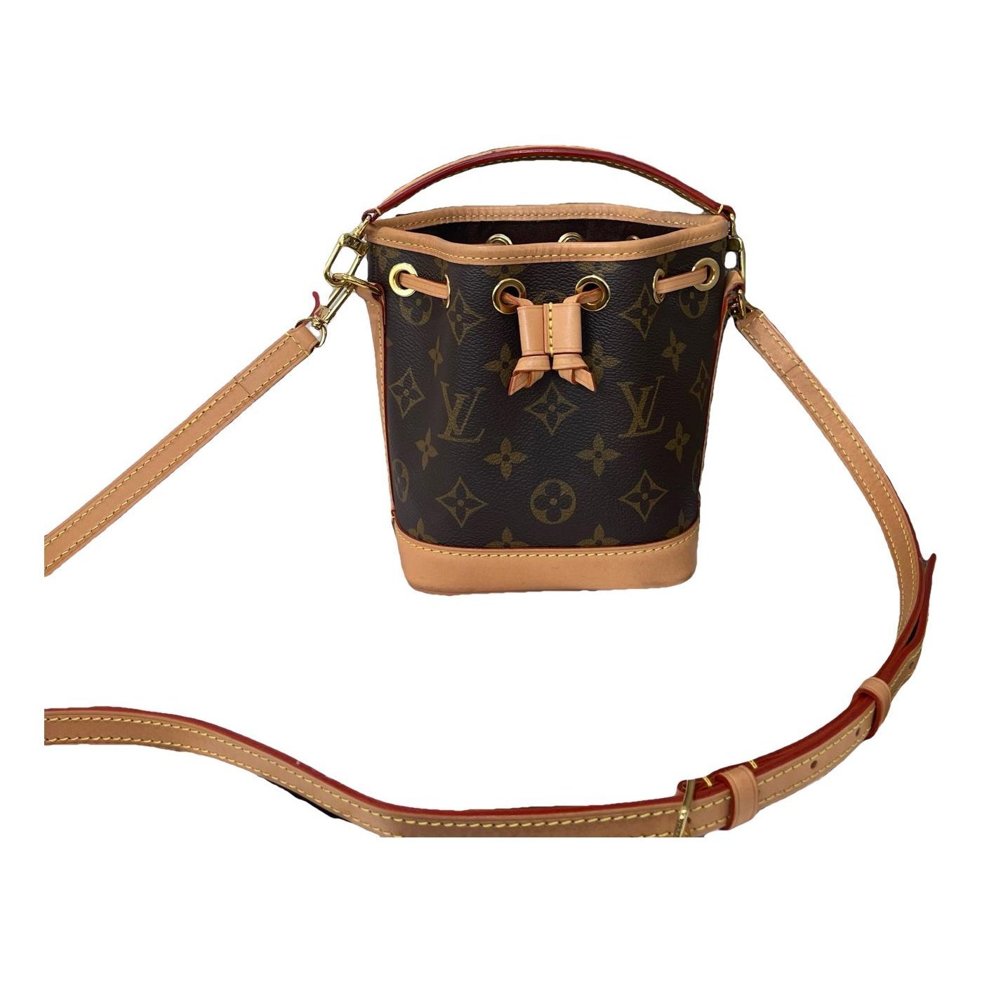 Nano Noé leather handbag