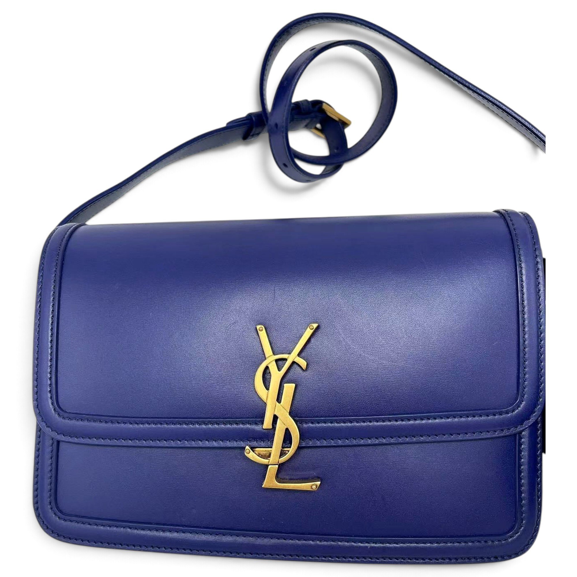 Solférino leather handbag
