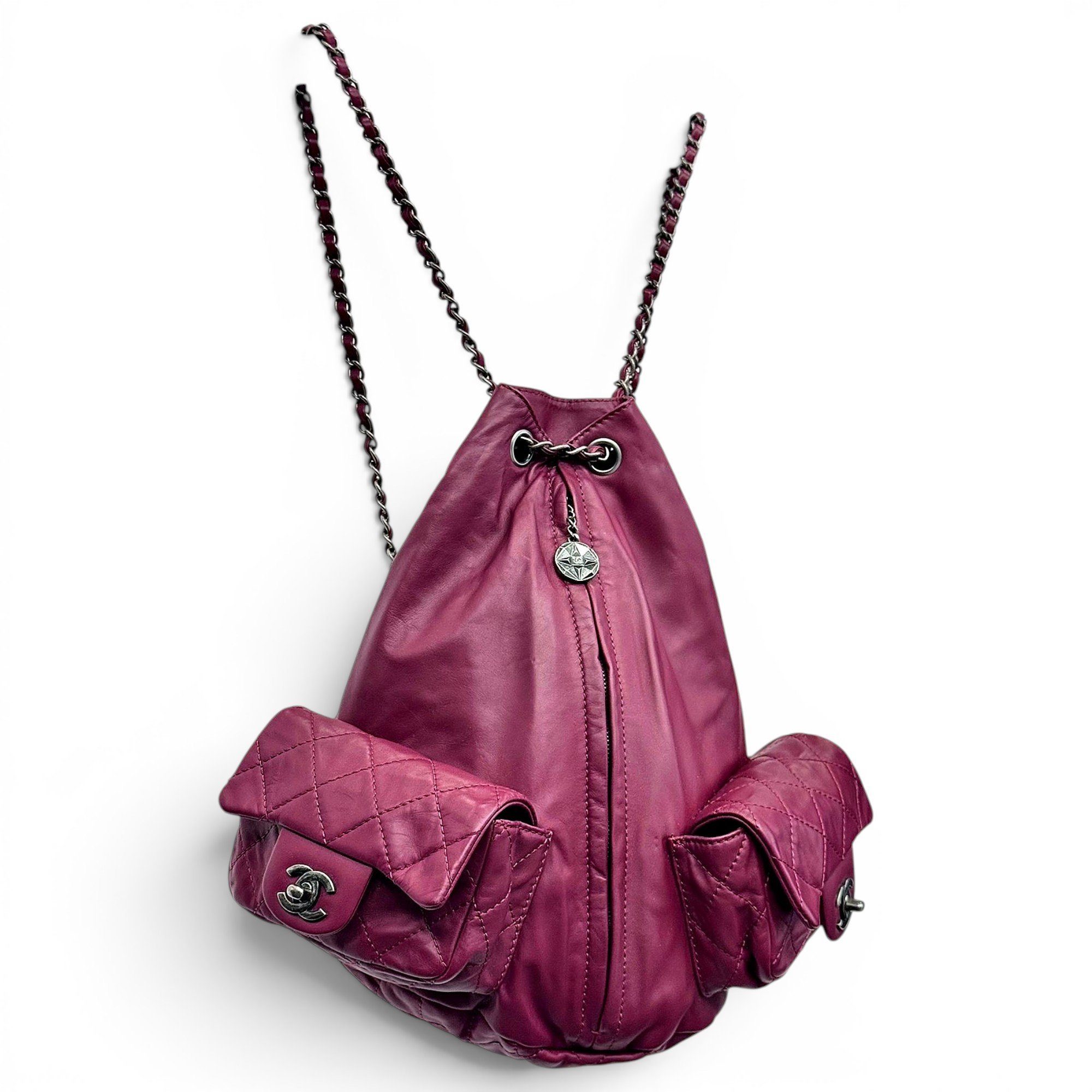 Leather backpack