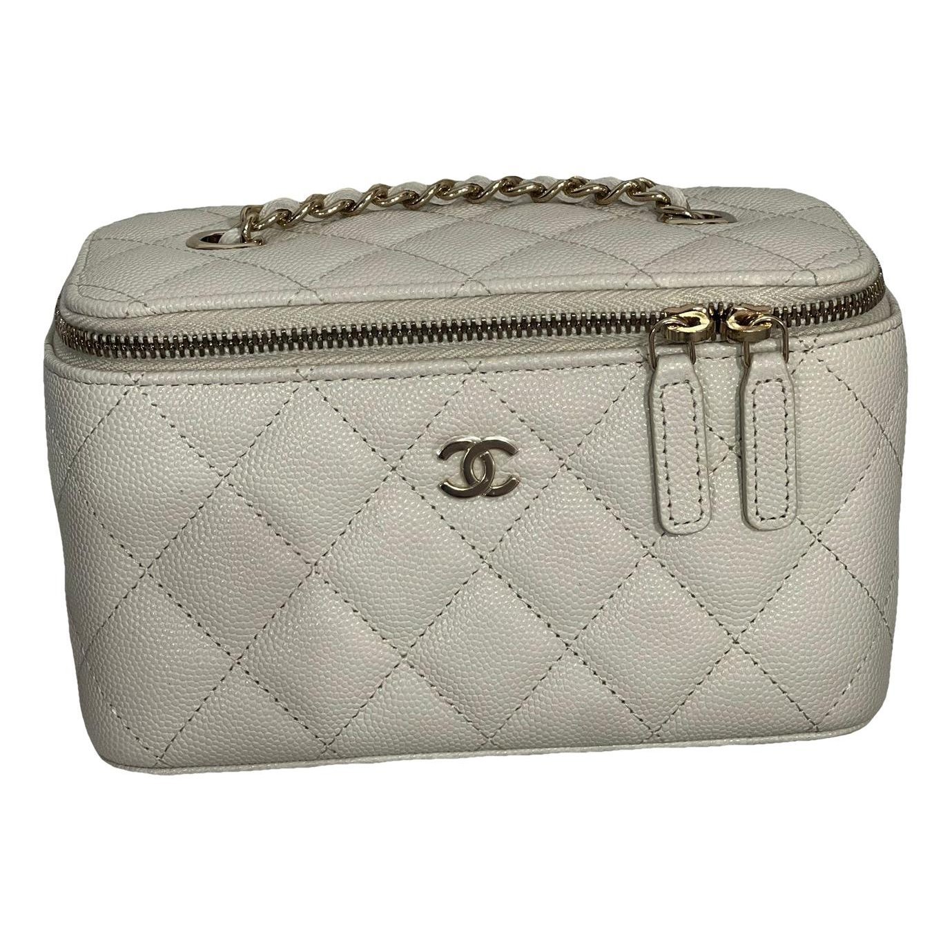 Vanity leather handbag