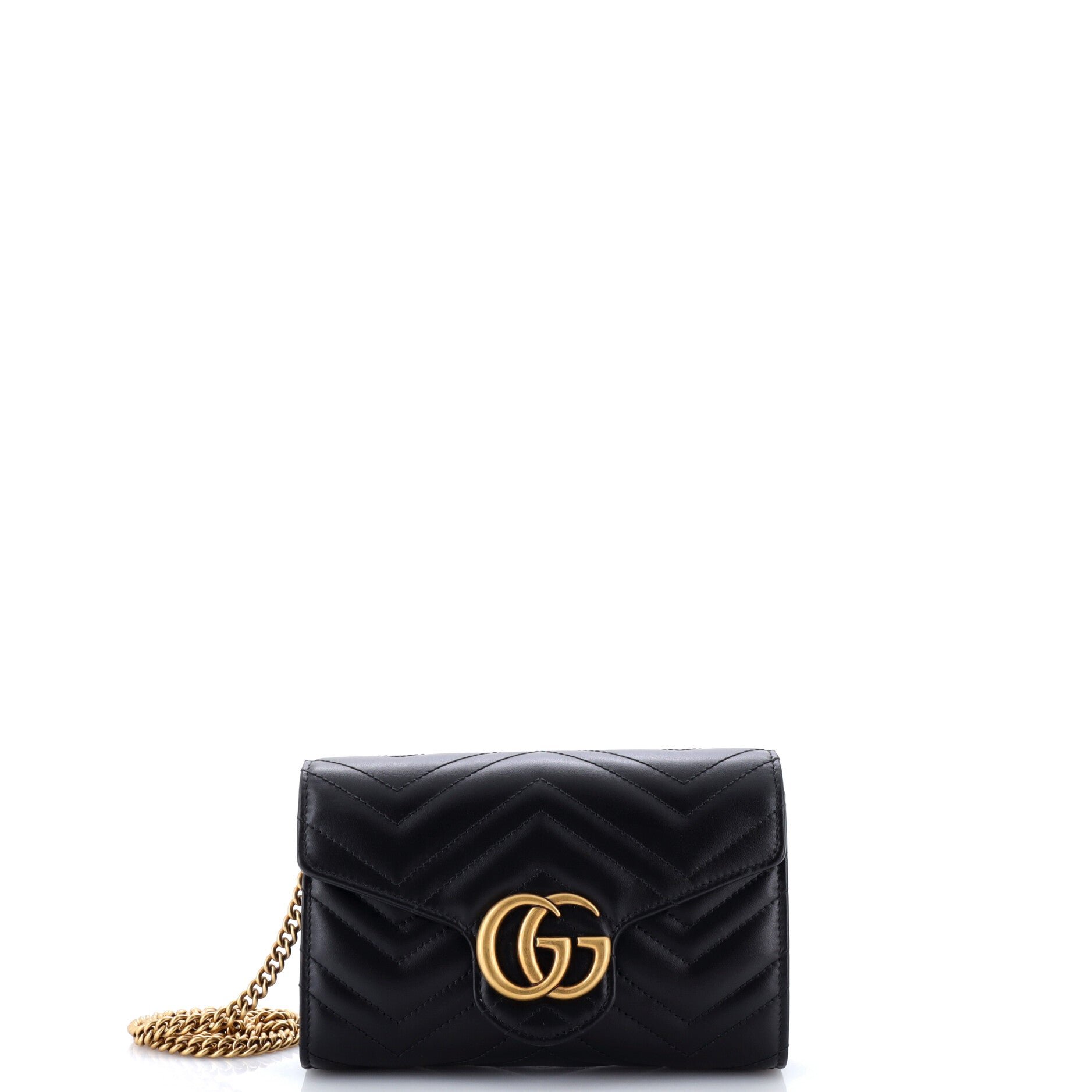GG Marmont Chain Wallet Matelasse Leather Mini