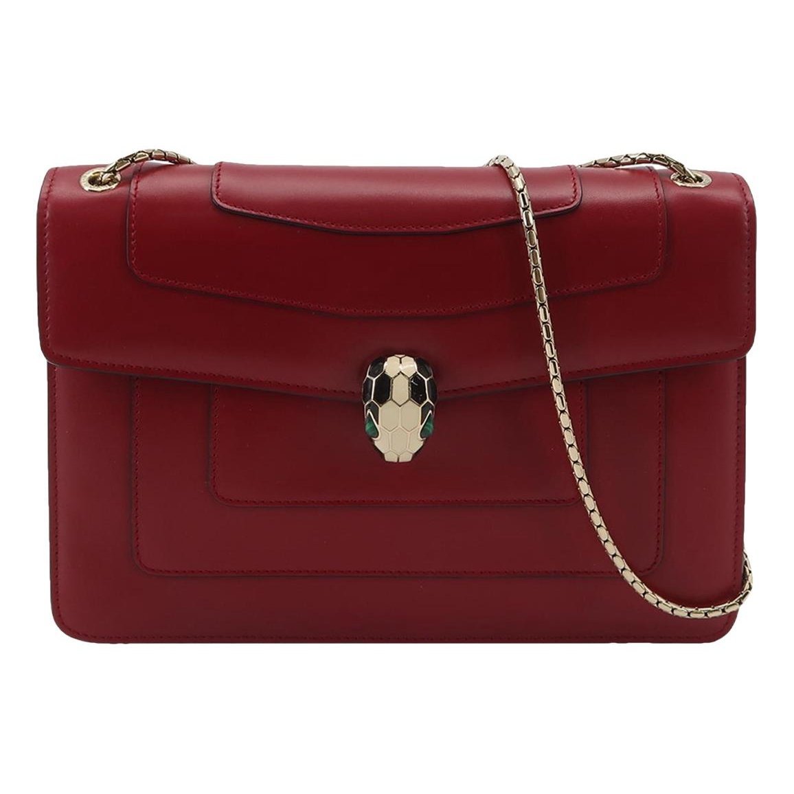 Serpenti leather handbag