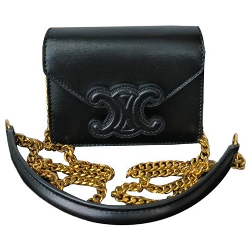 Triomphe leather handbag