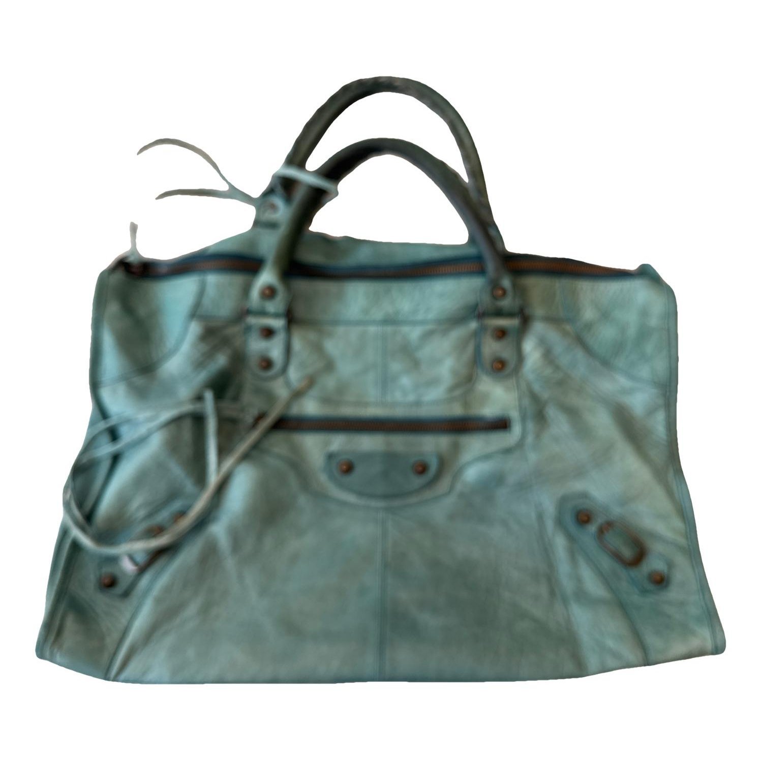 Classic Metalic leather handbag