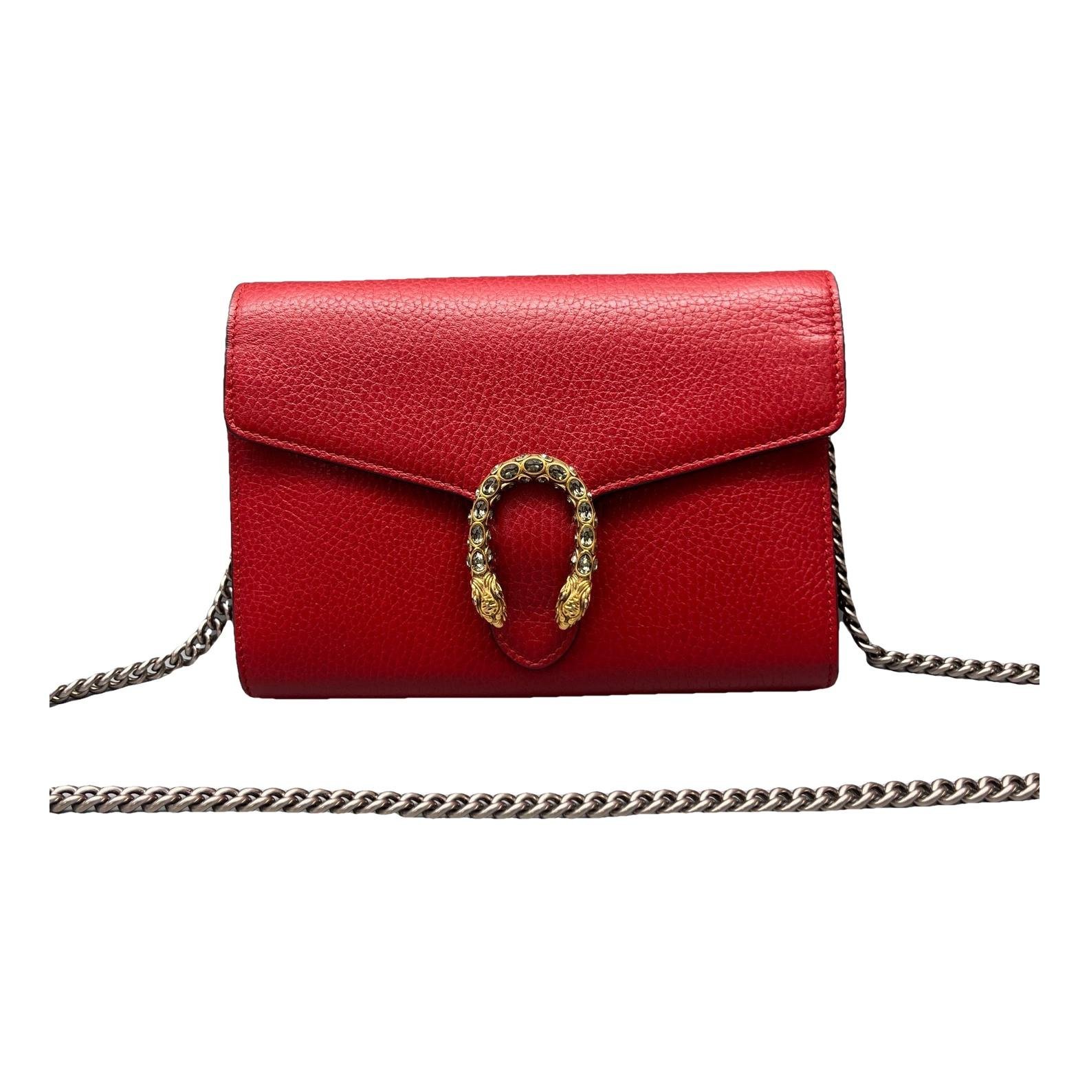 Dionysus Chain Wallet leather handbag