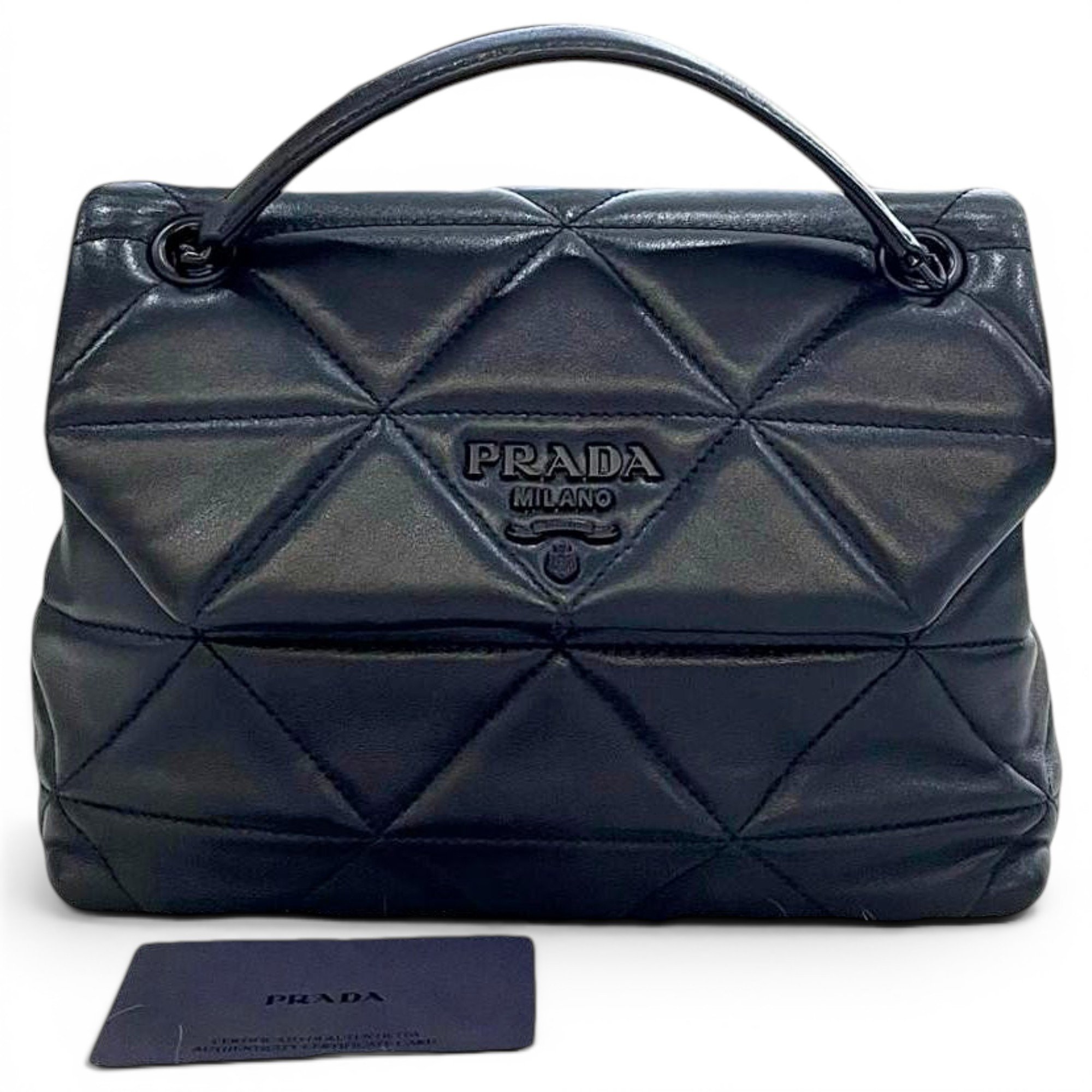 Spectrum leather handbag