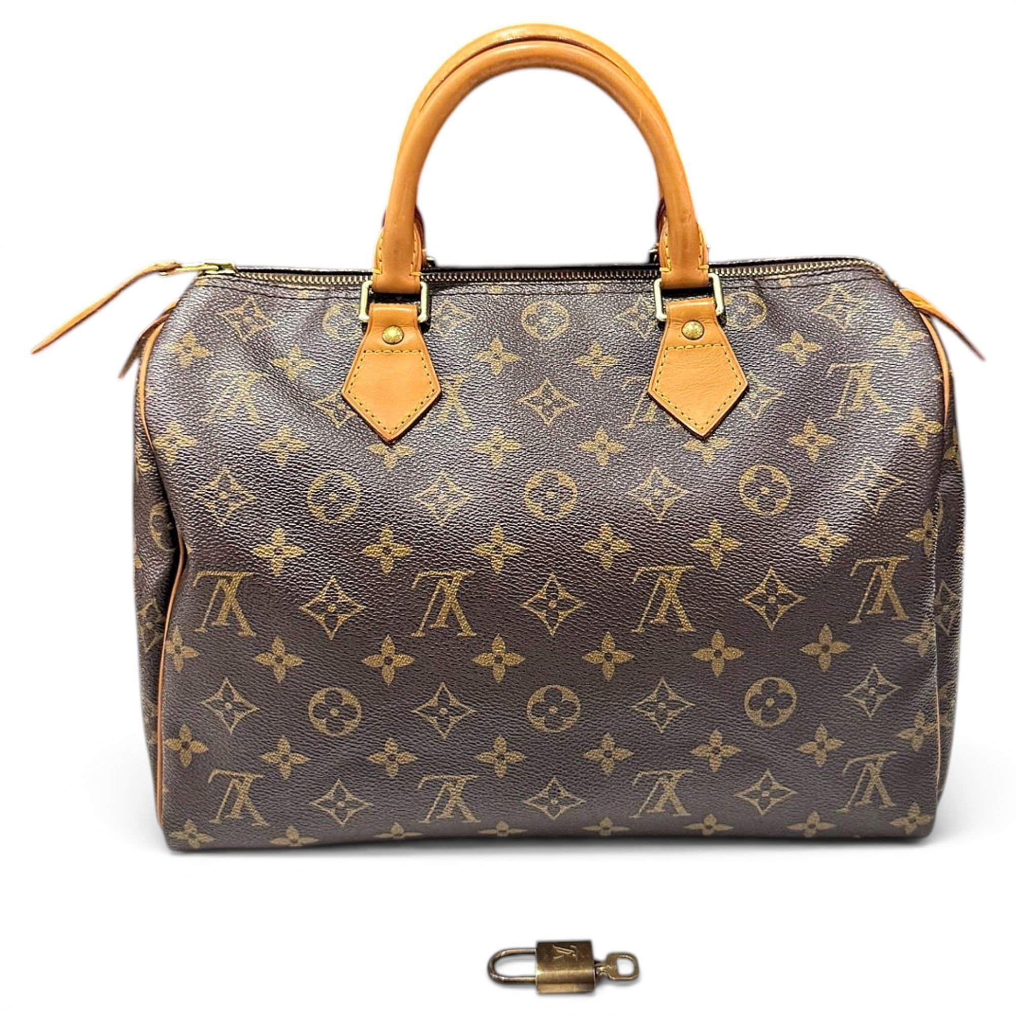 Speedy leather handbag