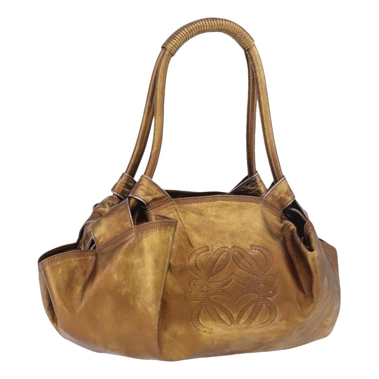 Anagram leather handbag