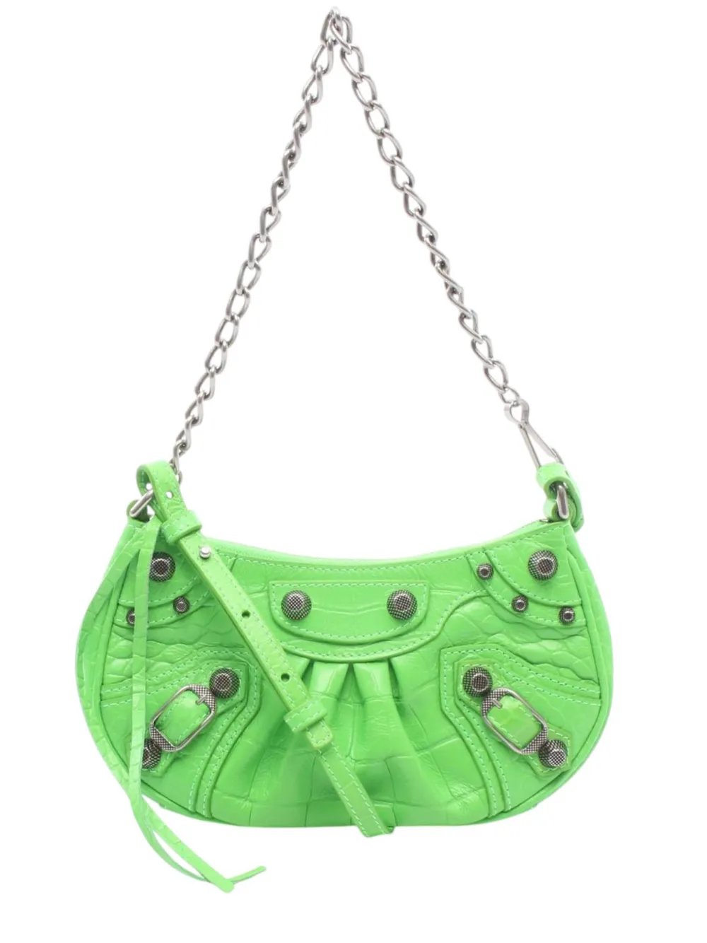 Balenciaga 2018-2026 Mini Lambskin Motocross Le Cagole crossbody bag