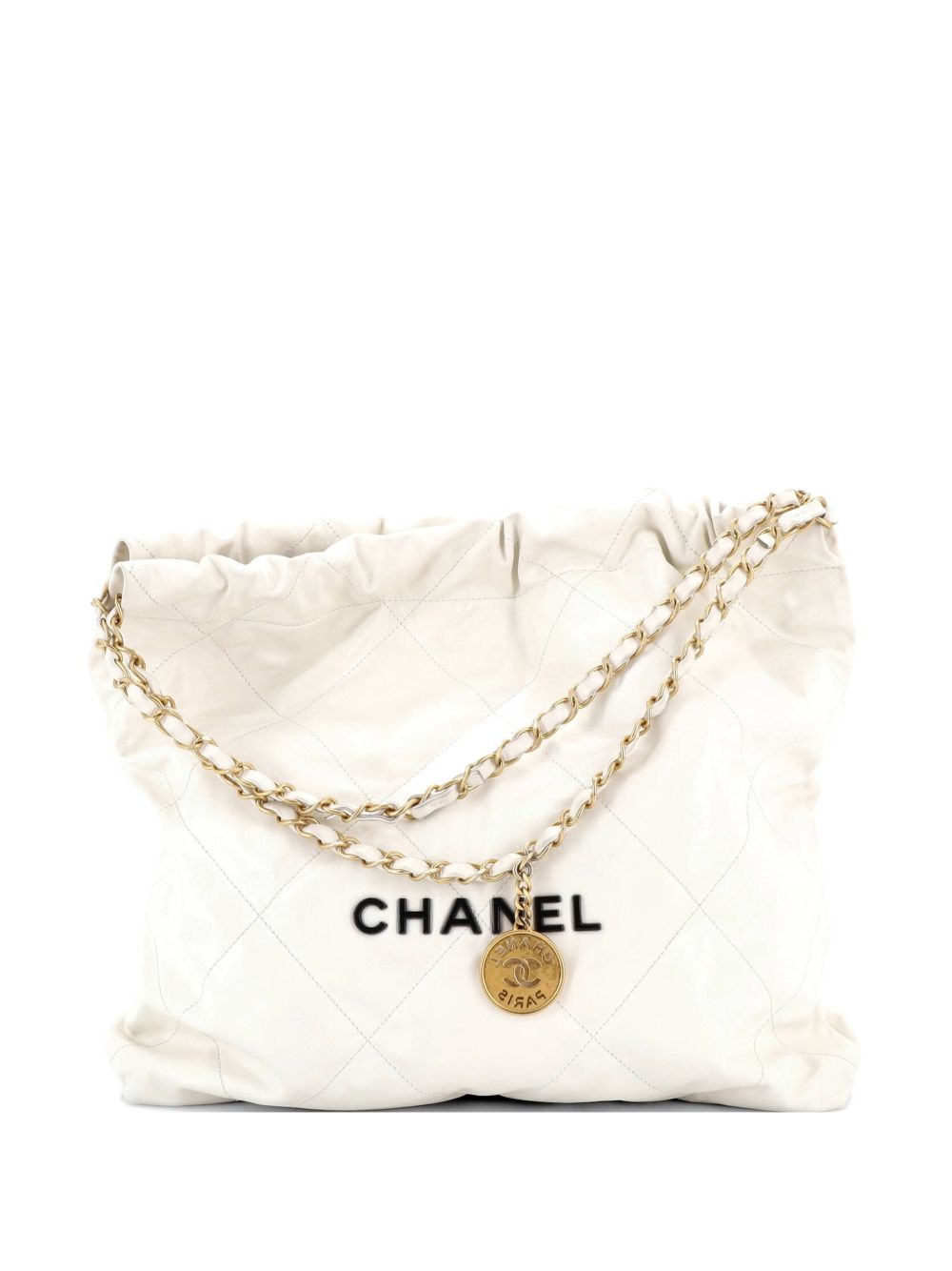 22 Chain Quilted Calfskin Medium hobo bag
