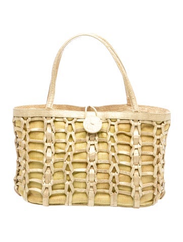 Nancy Gonzalez Canvas Top Handle Bag