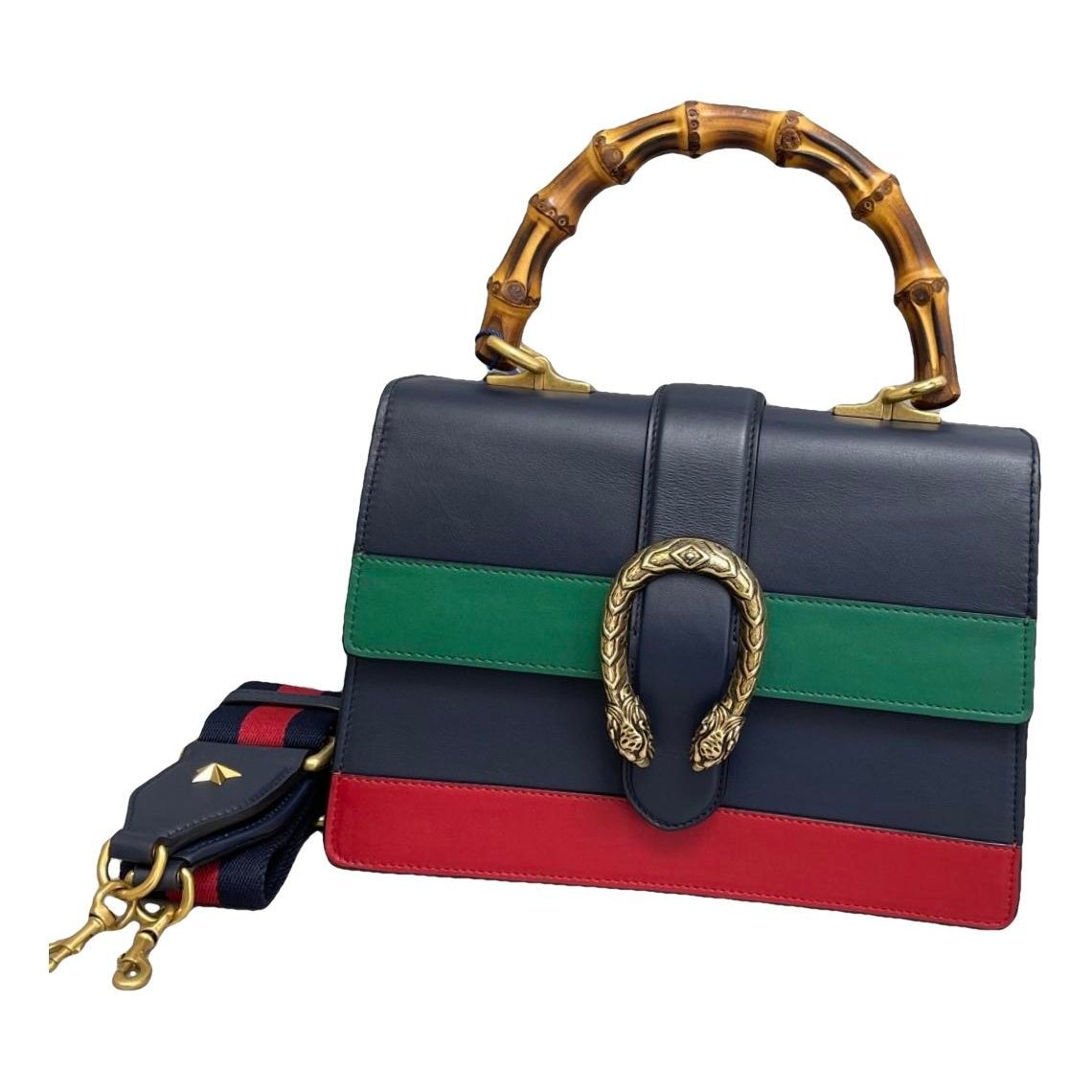 Dionysus Bamboo leather handbag