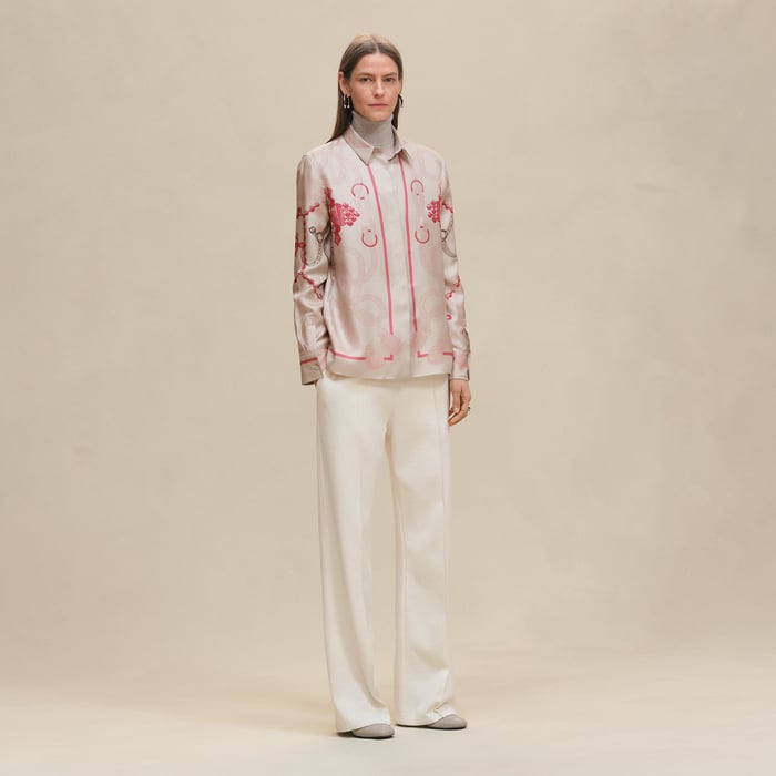Beige Avoine "Palefroi Remix" Classic Shirt