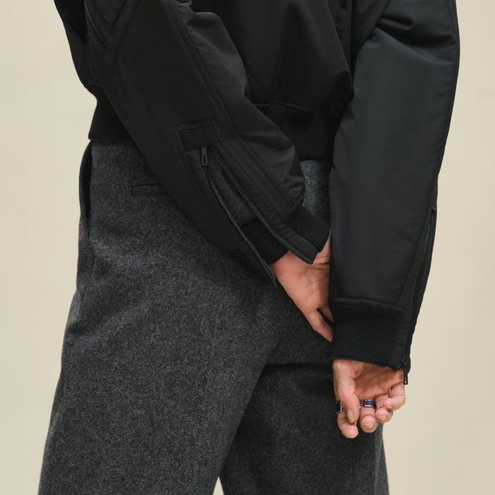 Noir Bomber Jacket