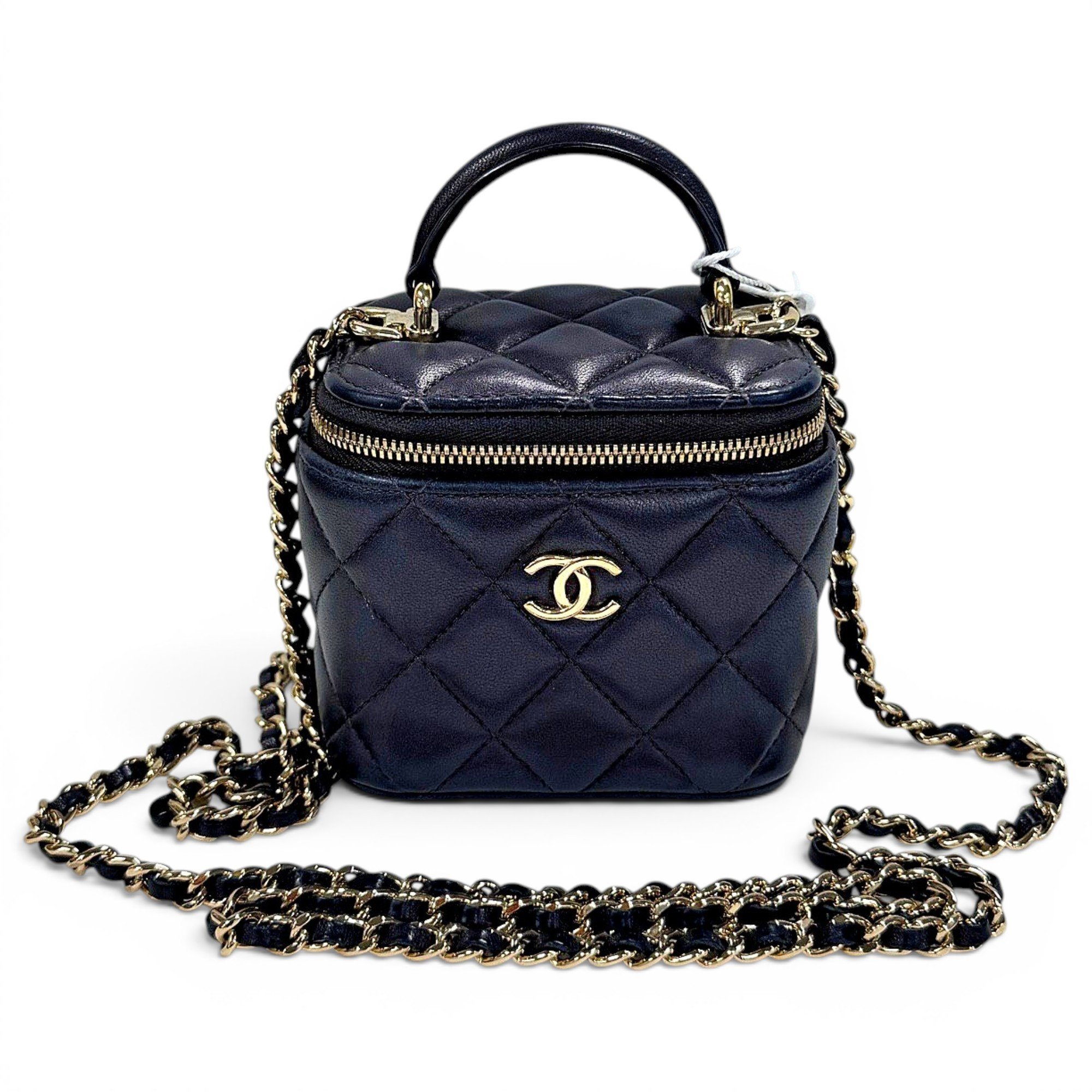 Trendy CC Vanity leather handbag