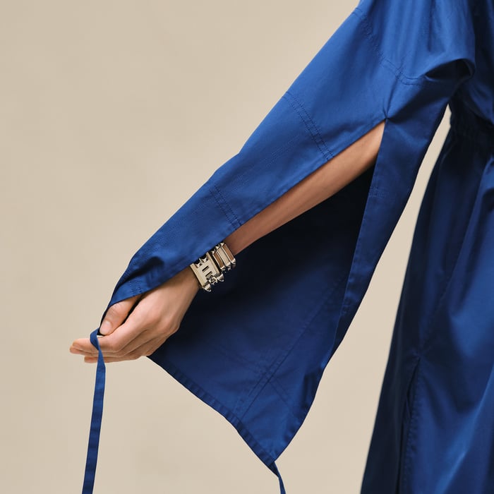 Bleu Lagune Drawstring Shirt