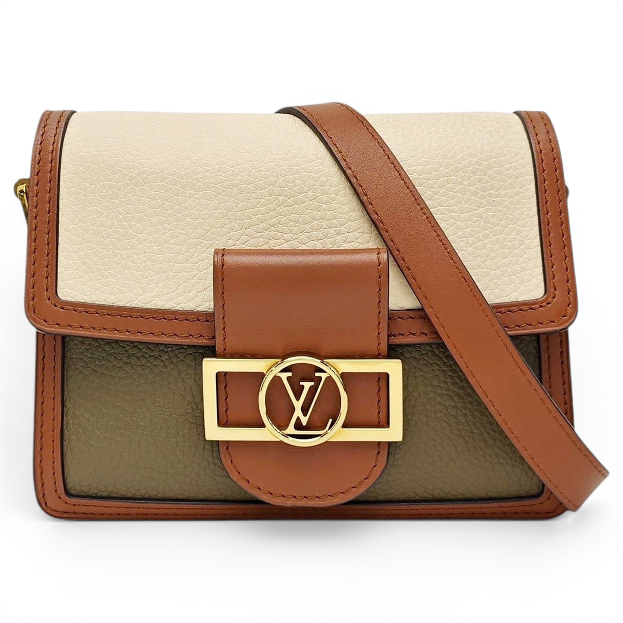 Dauphine leather handbag